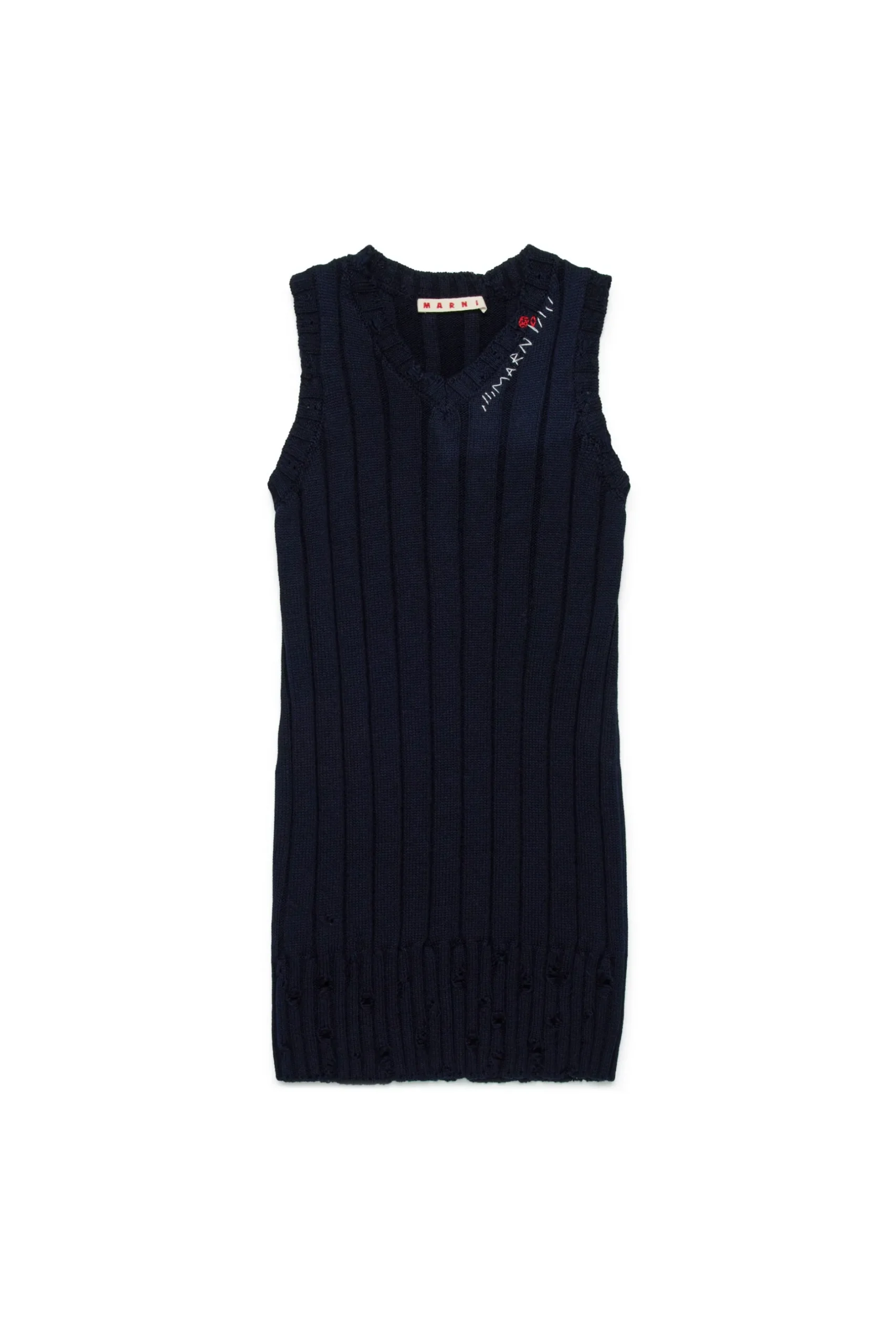 MARNI Abito a coste con logo Flower | Vestiti