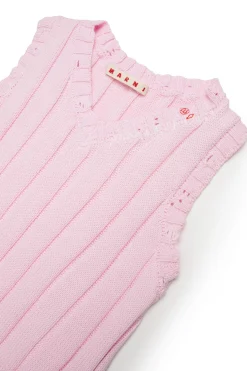 MARNI Abito a coste con logo Flower | Vestiti