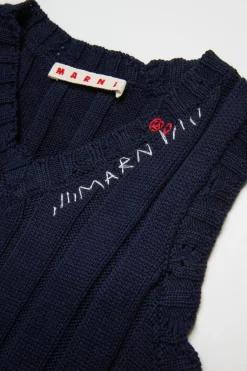 MARNI Abito a coste con logo Flower | Vestiti