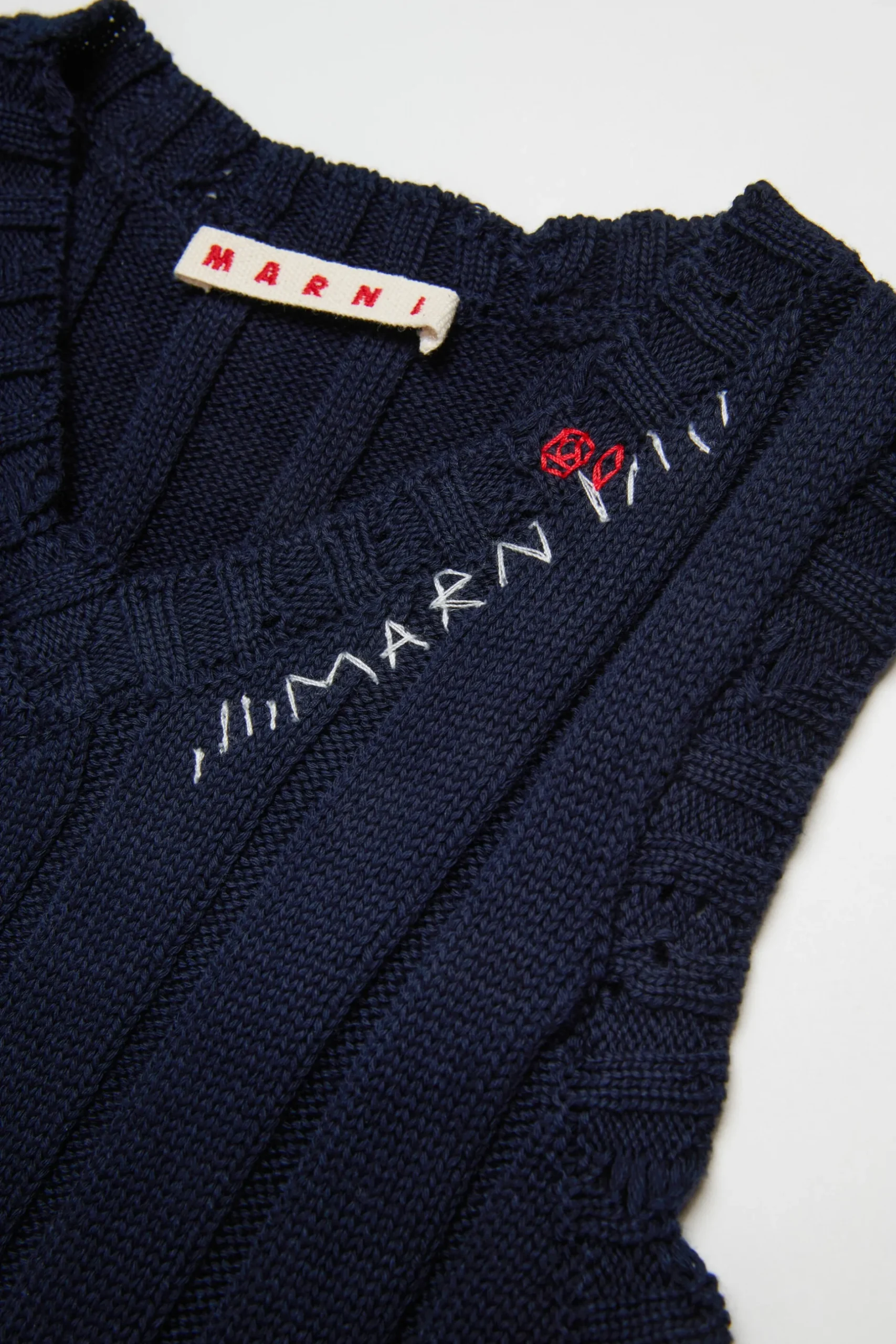 MARNI Abito a coste con logo Flower | Vestiti
