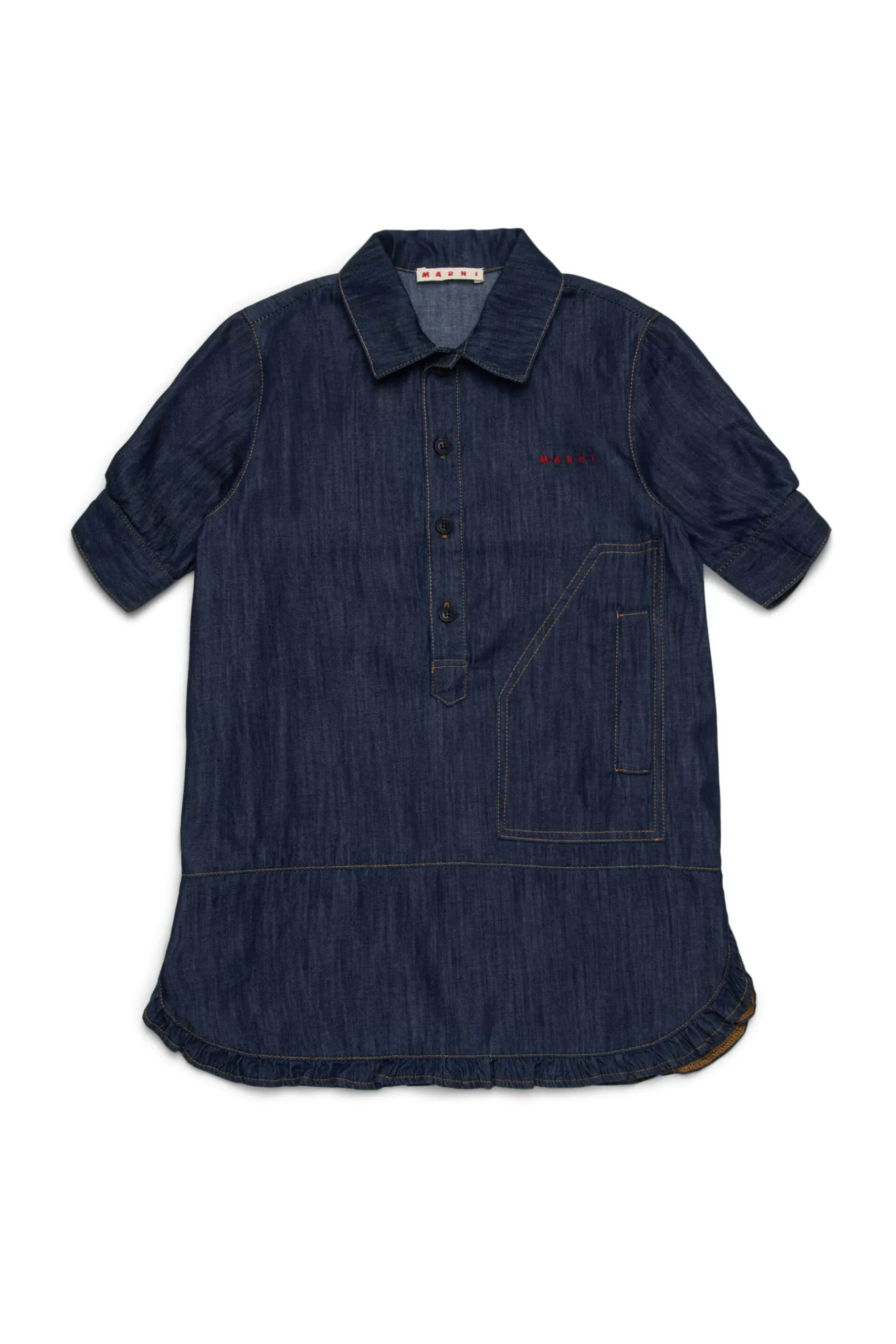 MARNI Abito camicia in denim scuro | Bambino Vestiti | Denim-Mania