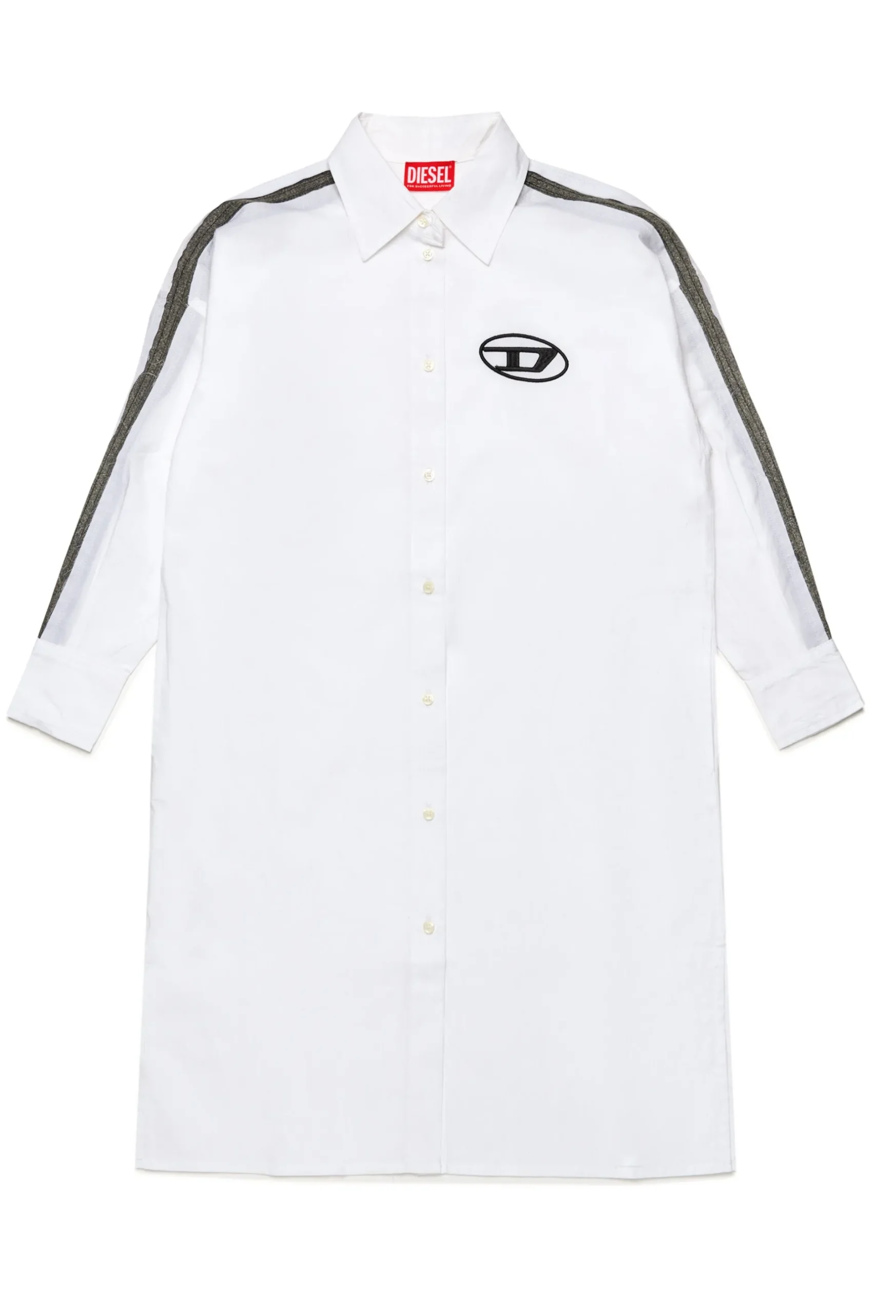 DIESEL Abito camicia in popeline con inserti denim | Vestiti