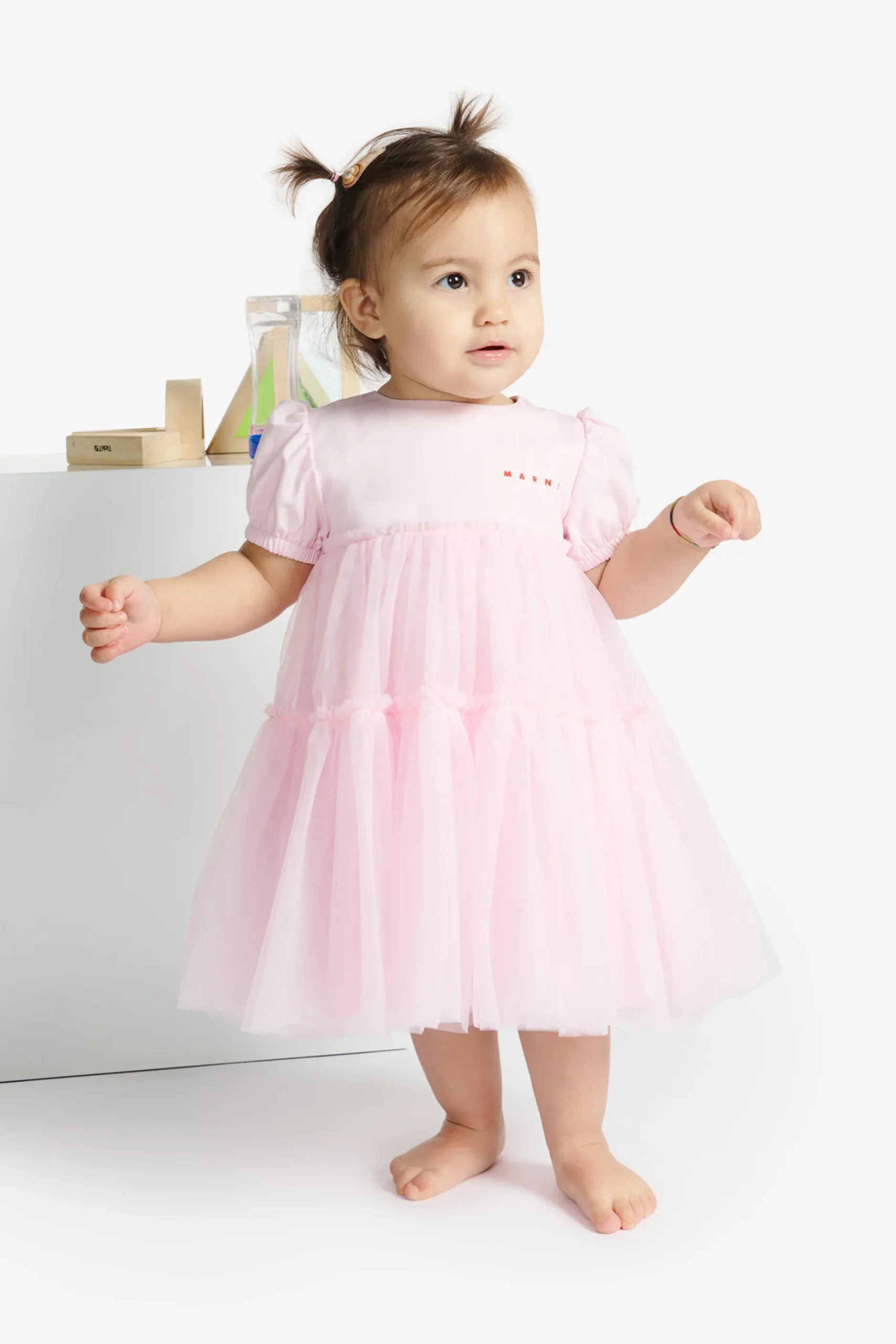 MARNI Abito con fondo in tulle | Bambino Vestiti | Party Looks