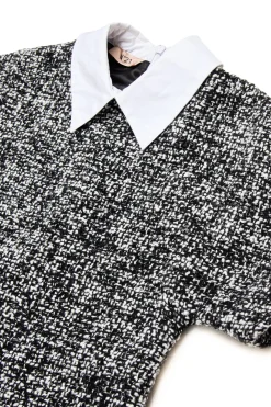N°21 Abito in bouclé con catenelle | Vestiti