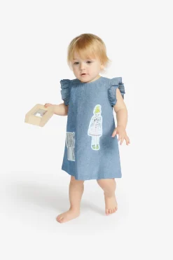 MARNI Abito in chambray con disegni | Bambino Vestiti | Denim-Mania