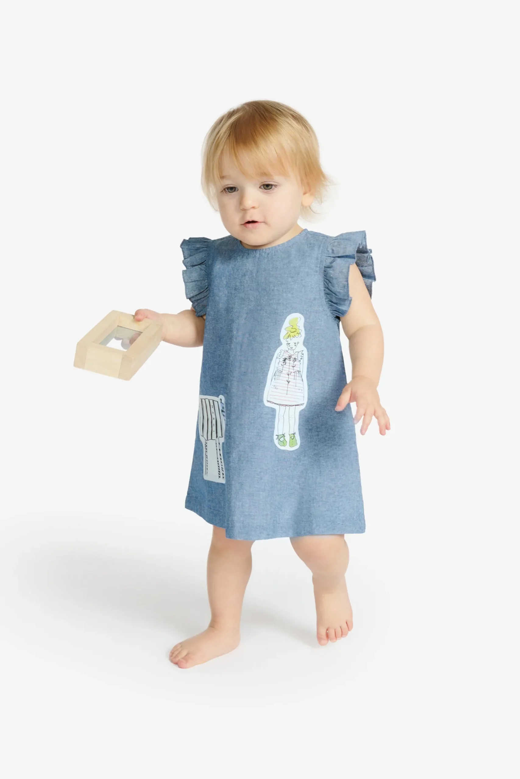 MARNI Abito in chambray con disegni | Bambino Vestiti | Denim-Mania