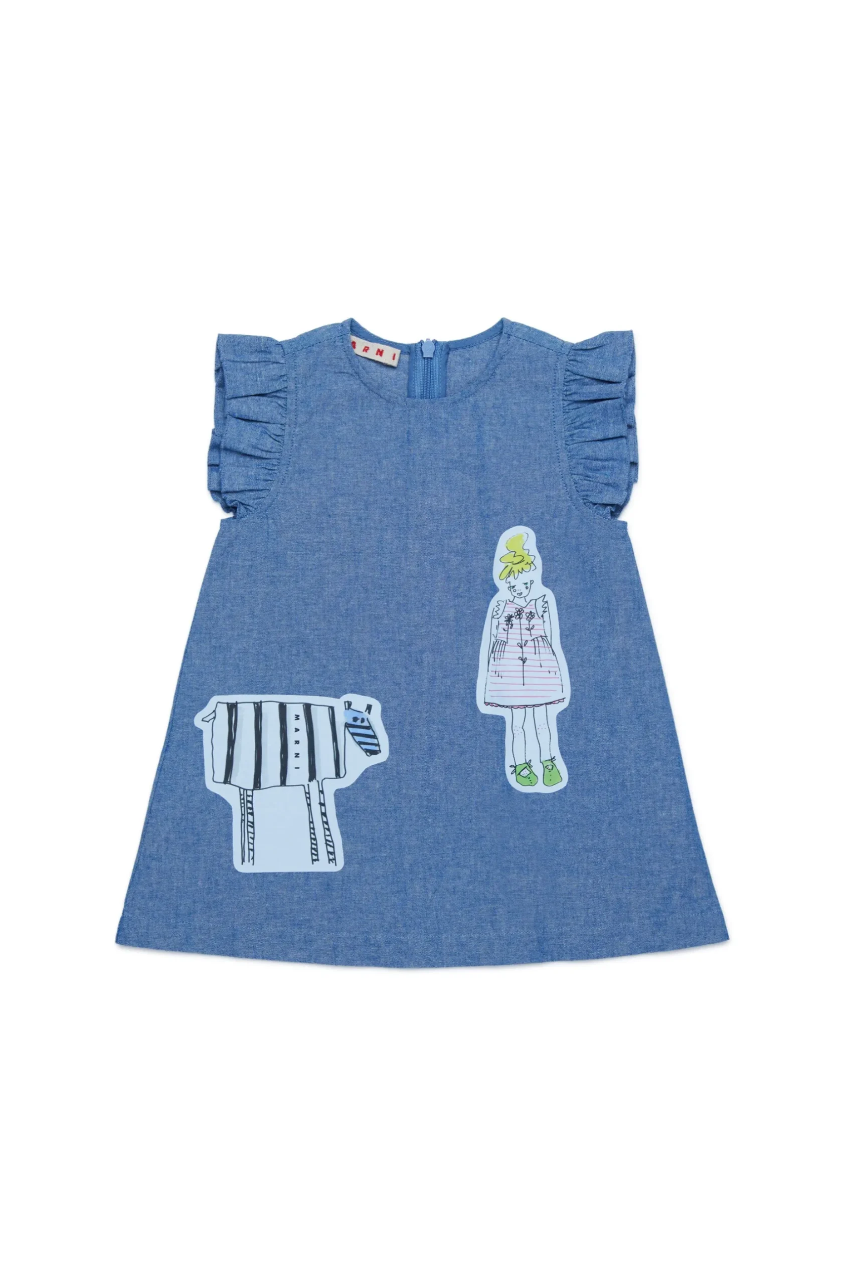 MARNI Abito in chambray con disegni | Bambino Vestiti | Denim-Mania
