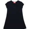 DIESEL Abito in cotone con logo Oval D | Bambino Vestiti | Oval D By Diesel