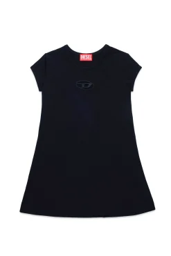 DIESEL Abito in cotone con logo Oval D | Bambino Vestiti | Oval D By Diesel