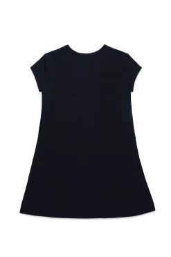 DIESEL Abito in cotone con logo Oval D | Bambino Vestiti | Oval D By Diesel