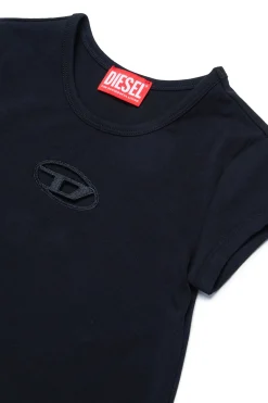 DIESEL Abito in cotone con logo Oval D | Bambino Vestiti | Oval D By Diesel