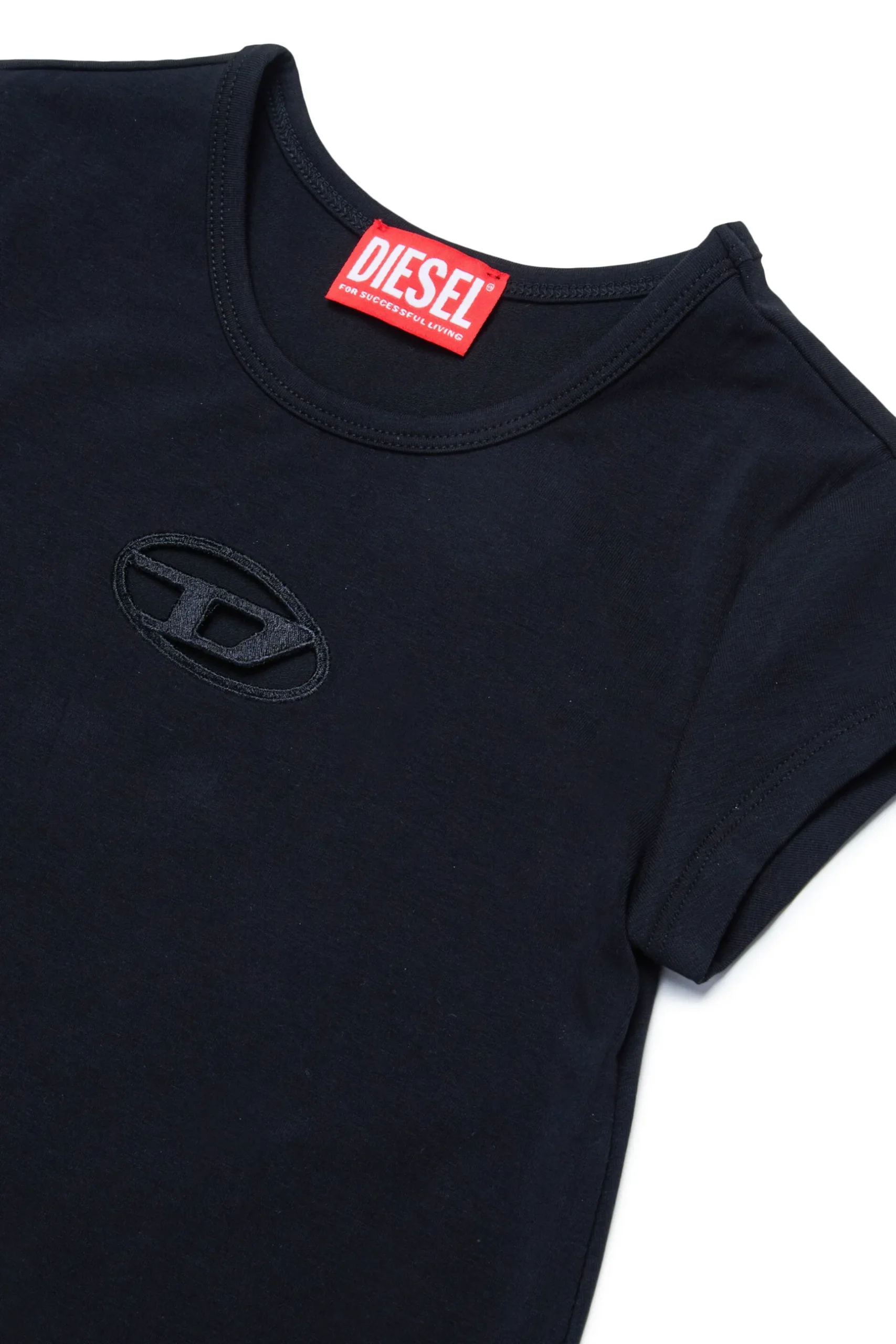DIESEL Abito in cotone con logo Oval D | Bambino Vestiti | Oval D By Diesel