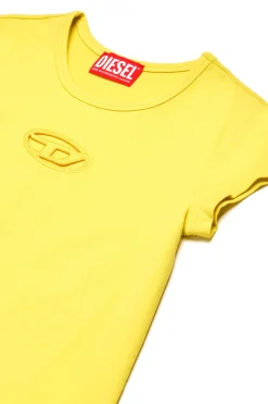 DIESEL Abito in cotone con logo Oval D | Bambino Vestiti | Oval D By Diesel