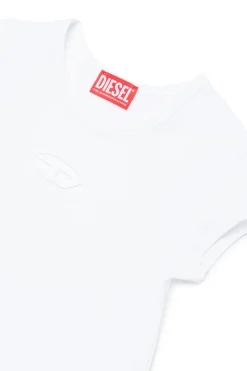DIESEL Abito in cotone con logo Oval D | Bambino Vestiti | Oval D By Diesel
