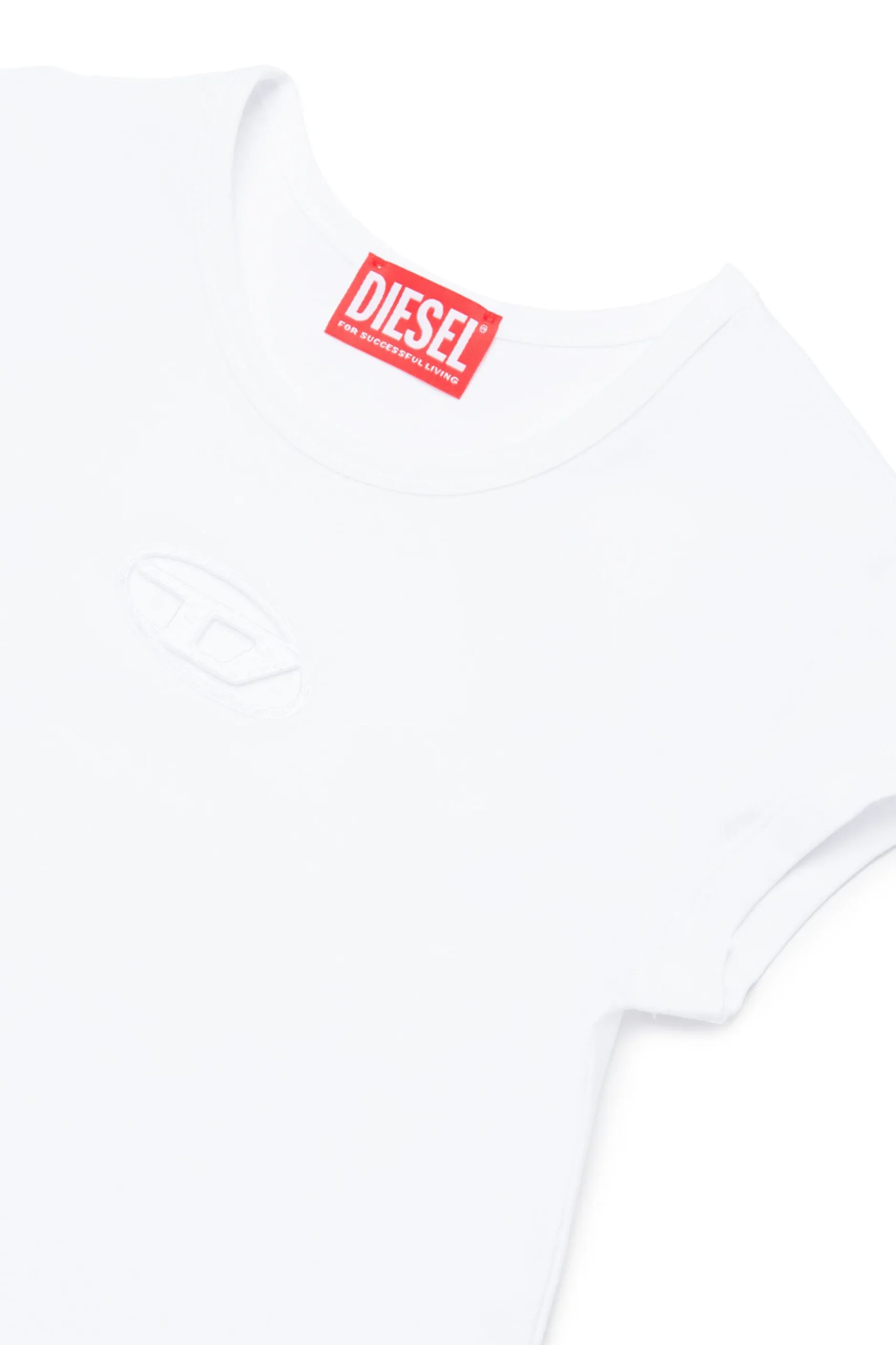 DIESEL Abito in cotone con logo Oval D | Bambino Vestiti | Oval D By Diesel