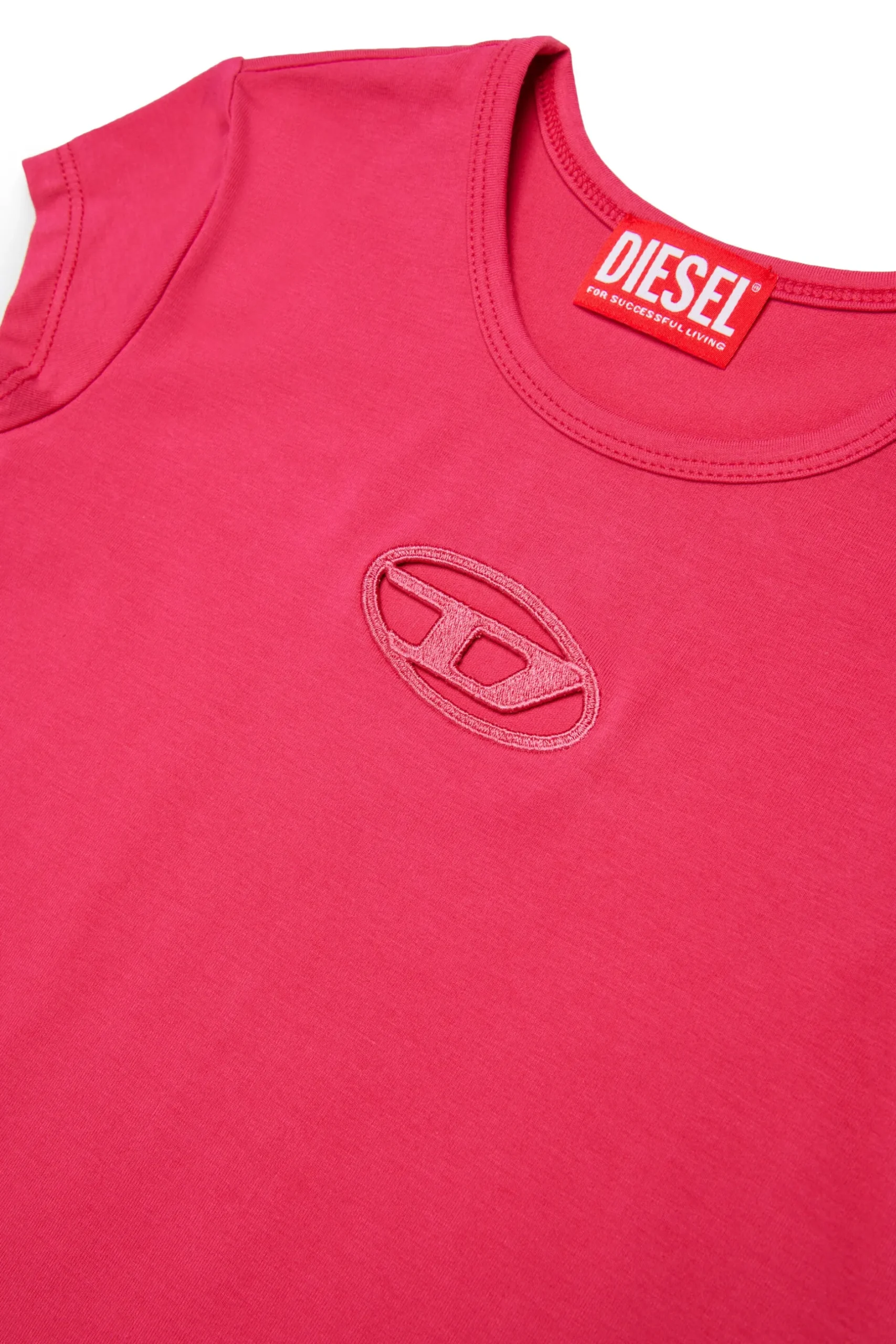 DIESEL Abito in cotone con logo Oval D | Bambino Vestiti | Oval D By Diesel