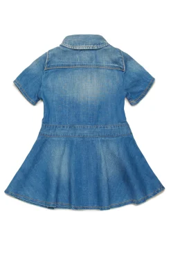 DSQUARED2 Abito in denim blu medio sfumato | Vestiti