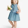 DIESEL Abito in denim chiaro con logo Oval D | Bambino Vestiti | Denim-Mania