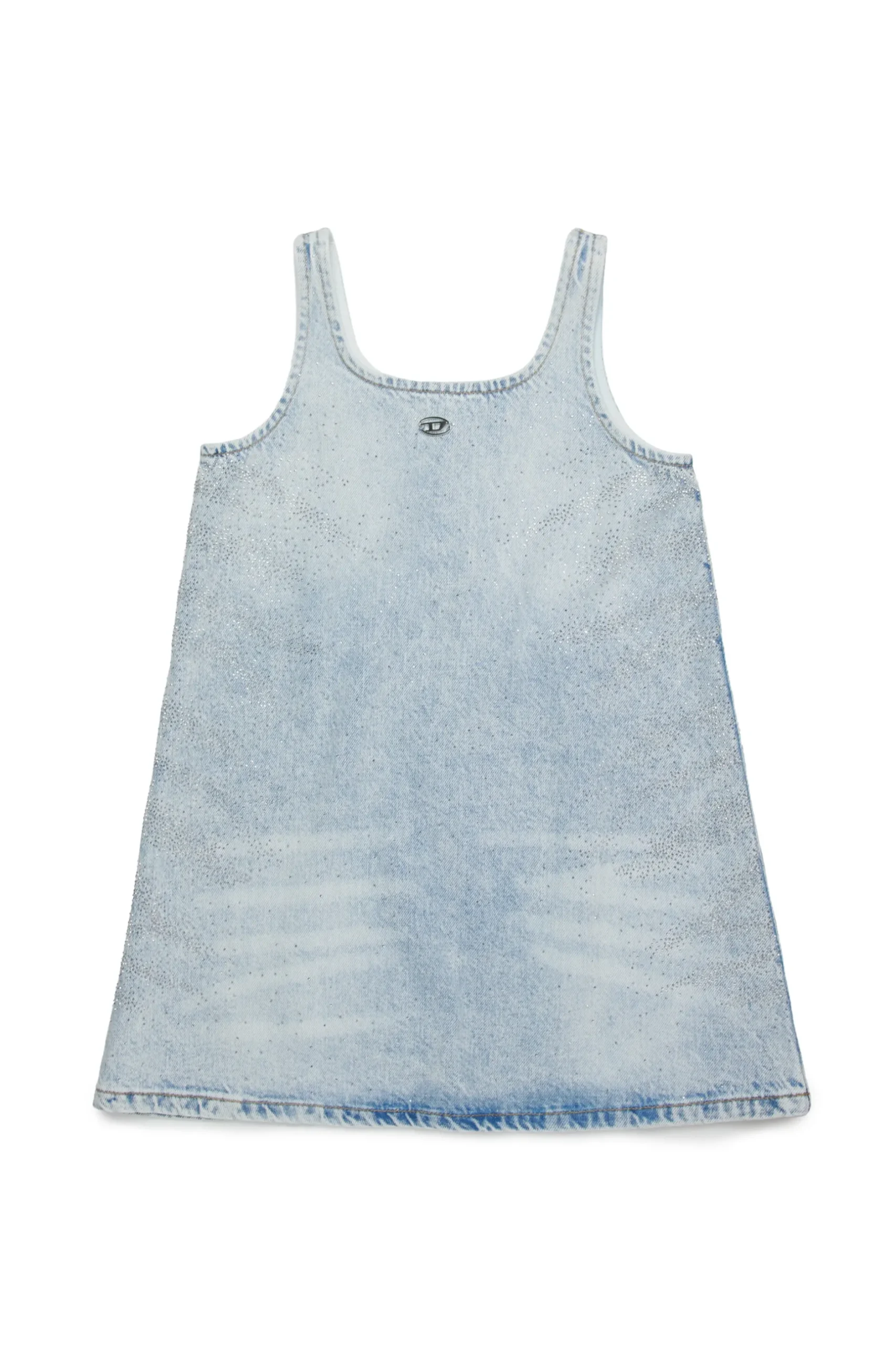 DIESEL Abito in denim chiaro con microstones | Bambino Vestiti | Denim-Mania