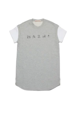 MARNI Abito in felpa con logo in rhinestones | Bambino Vestiti | Logomania