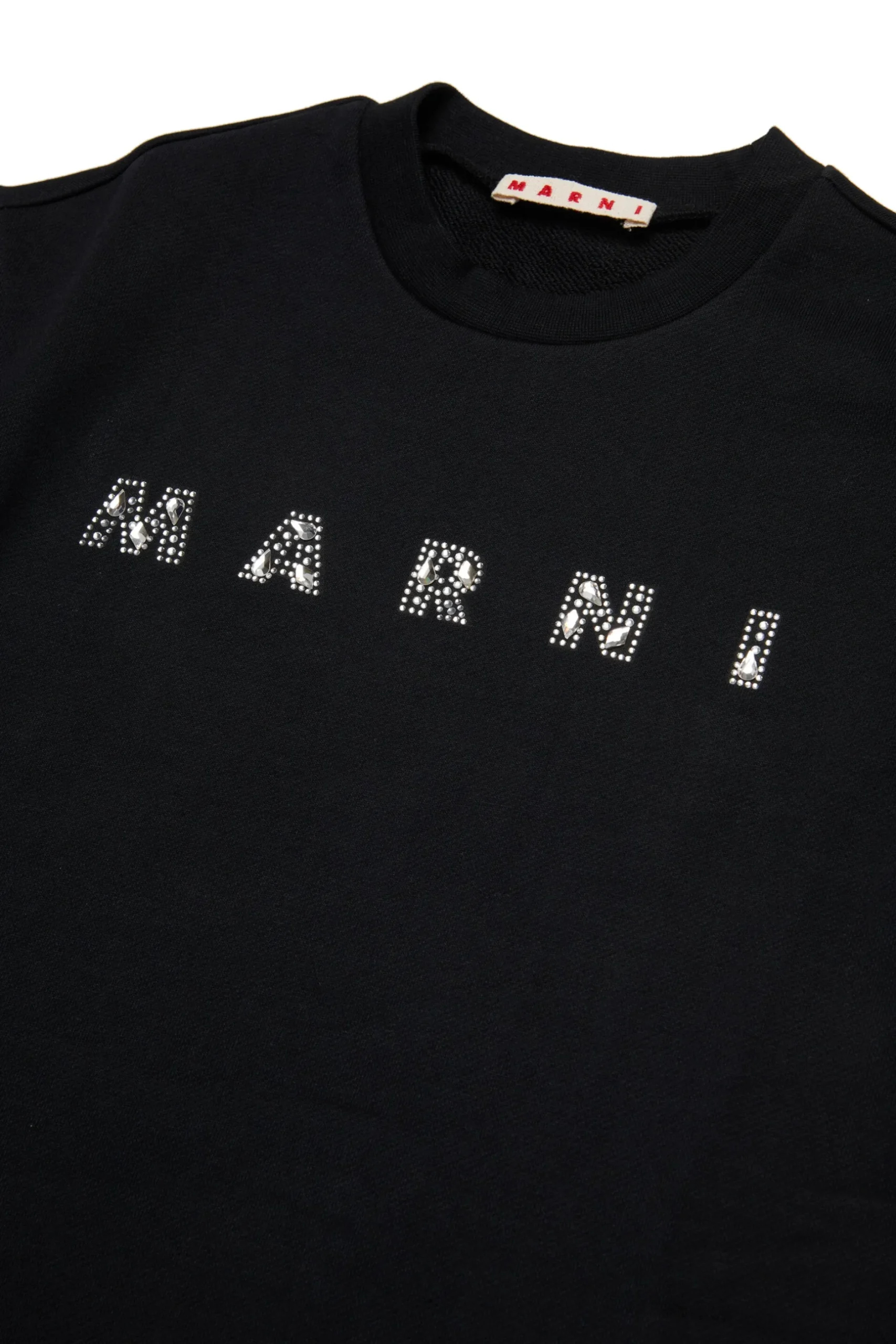 MARNI Abito in felpa con logo in rhinestones | Bambino Vestiti | Logomania