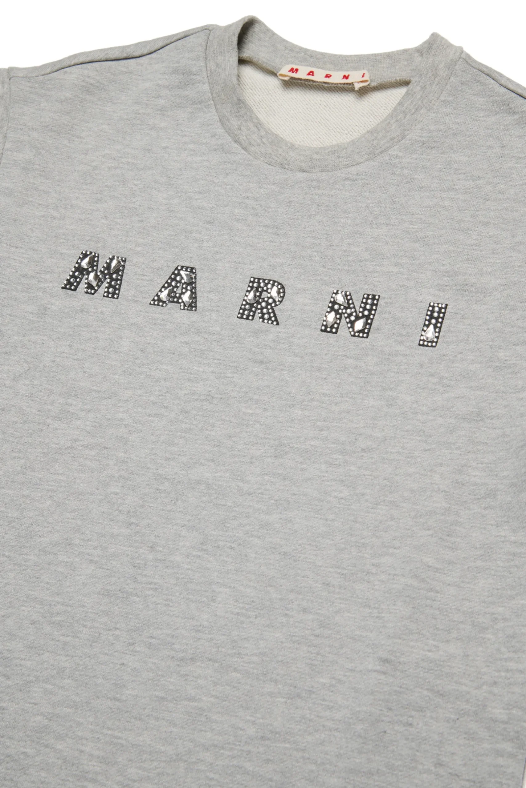 MARNI Abito in felpa con logo in rhinestones | Bambino Vestiti | Logomania