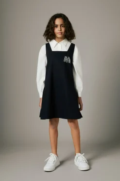 MARNI Abito in gabardina con logo Rhinestones | Vestiti
