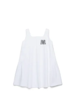 MARNI Abito in gabardina con logo Rhinestones | Vestiti