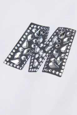 MARNI Abito in gabardina con logo Rhinestones | Vestiti