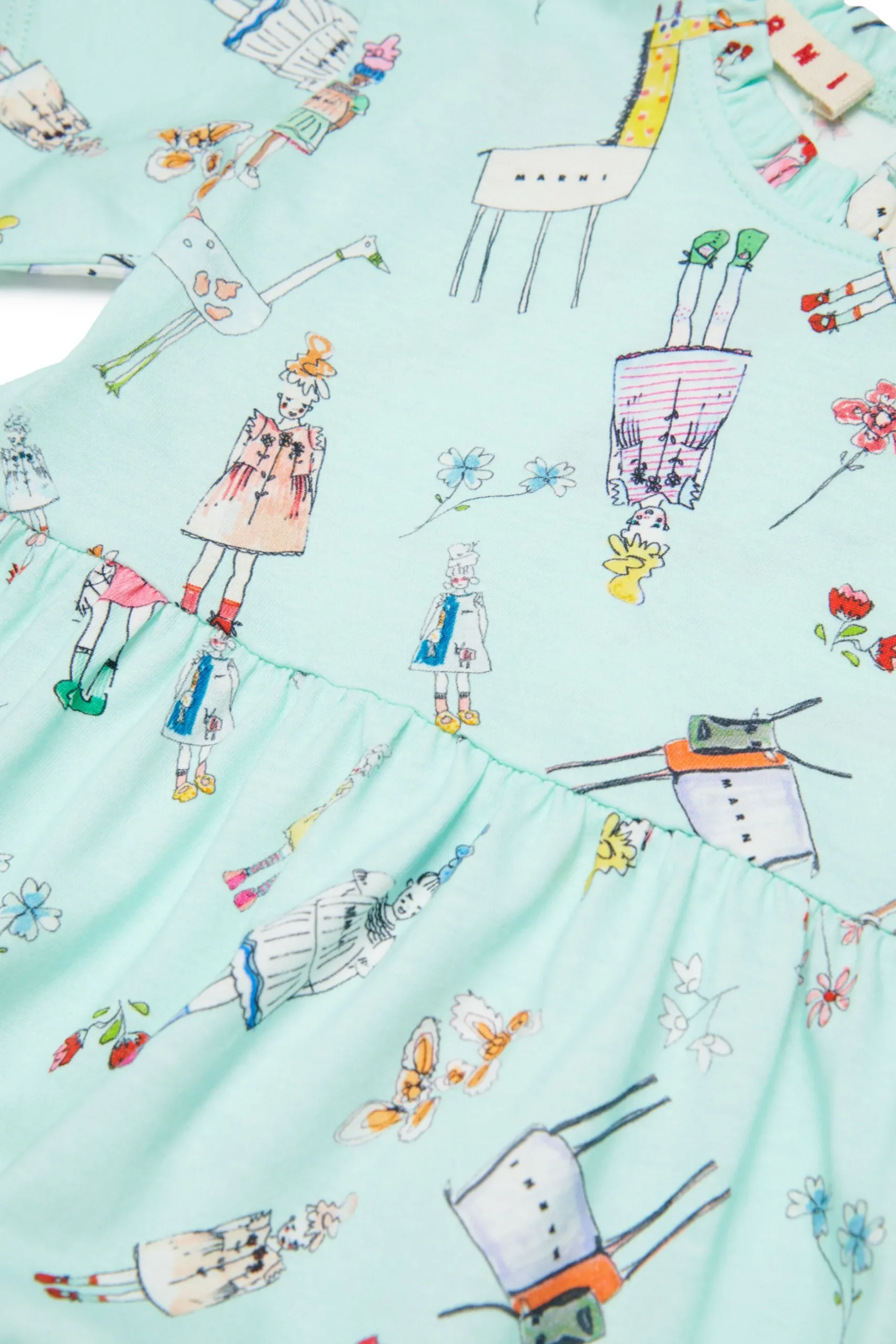 MARNI Abito in jersey allover Rainbow Day | Vestiti