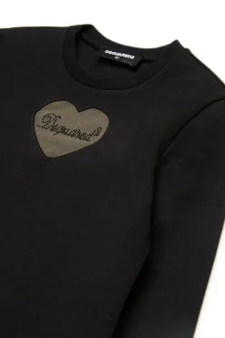 DSQUARED2 Abito in punto Milano con cuore in tulle | Vestiti