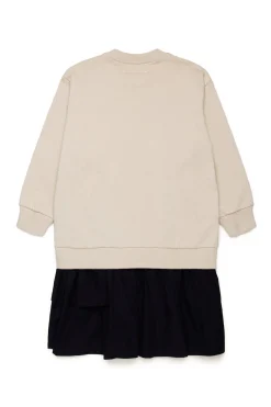 MM6 MAISON MARGIELA Abito maxi-felpa con doppia balza | Vestiti