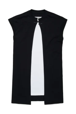 MM6 MAISON MARGIELA Abito re-cut con dettagli a taglio vivo | Vestiti