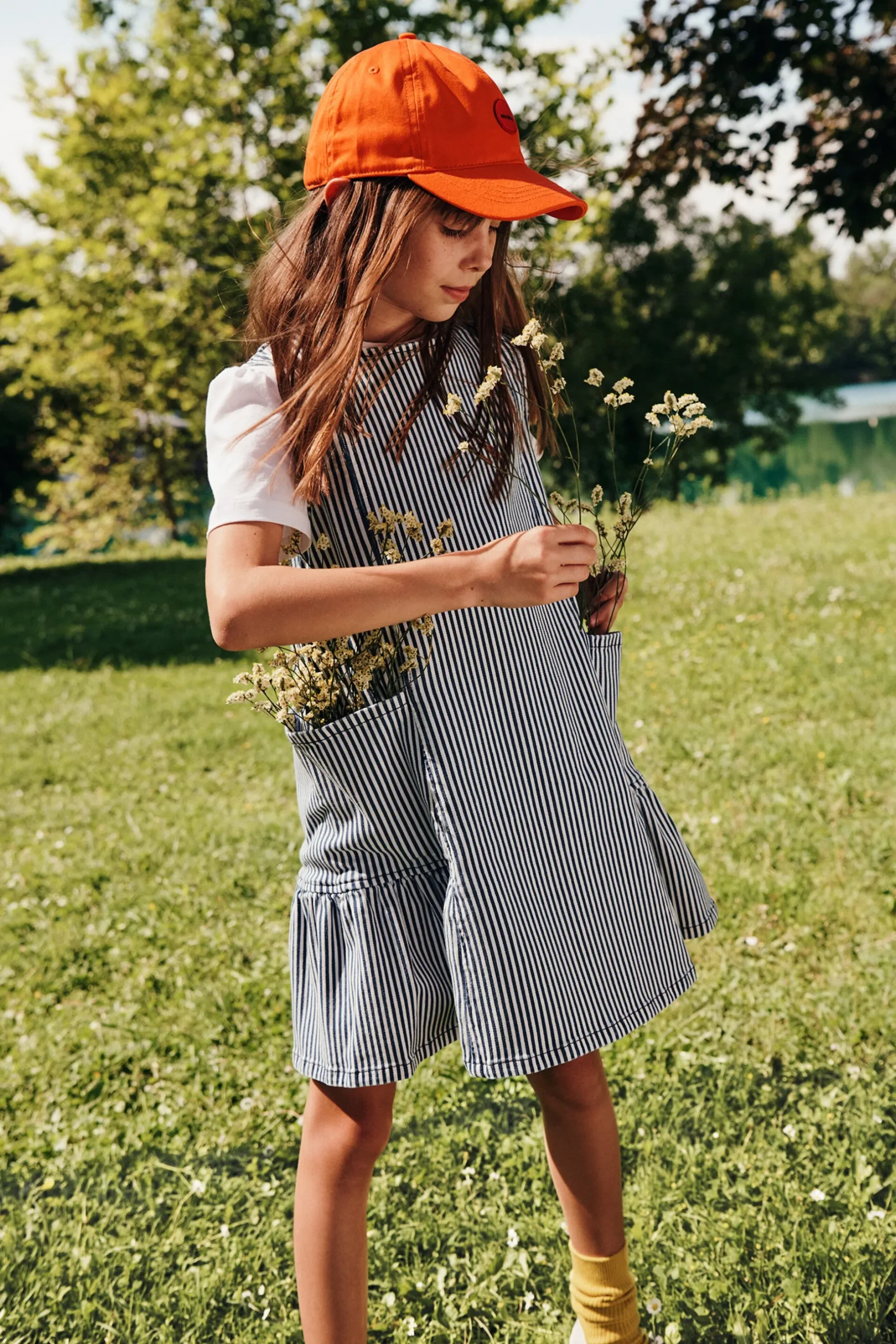 MAX&Co. Abito smanicato in denim a righe | Vestiti
