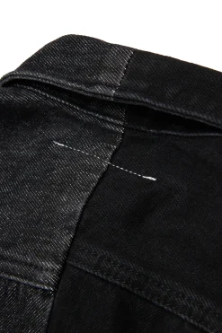 MM6 MAISON MARGIELA Abito smanicato in denim bicolor con lettering | Bambino Vestiti | Denim-Mania