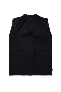 MM6 MAISON MARGIELA Abito smanicato in twill con tasche | Vestiti