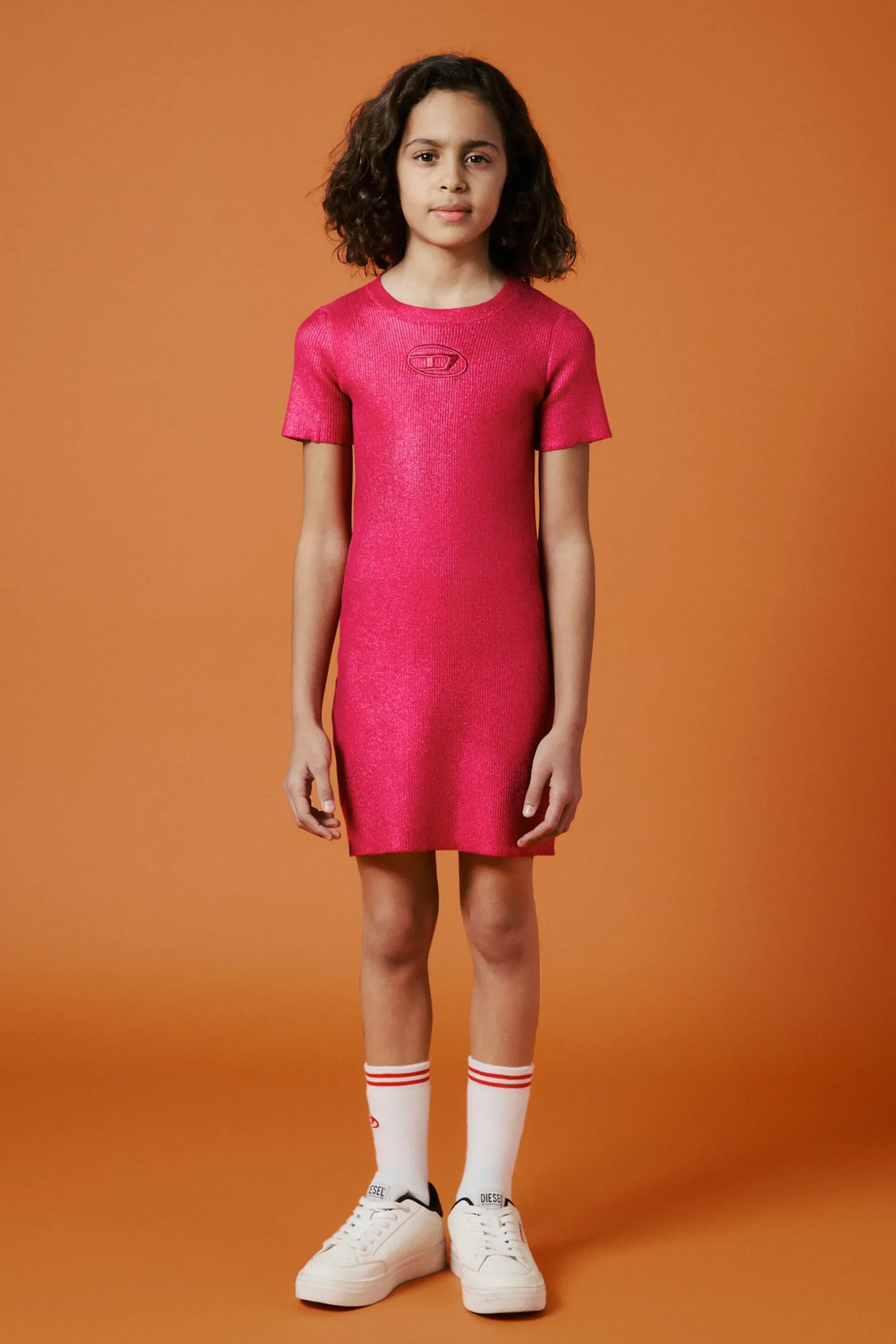 DIESEL Abito tubino in maglia a coste effetto mylar | Bambino Vestiti | Oval D By Diesel