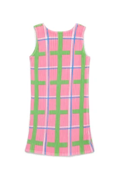 MARNI Abito tubino in maglia a coste allover Check | Vestiti