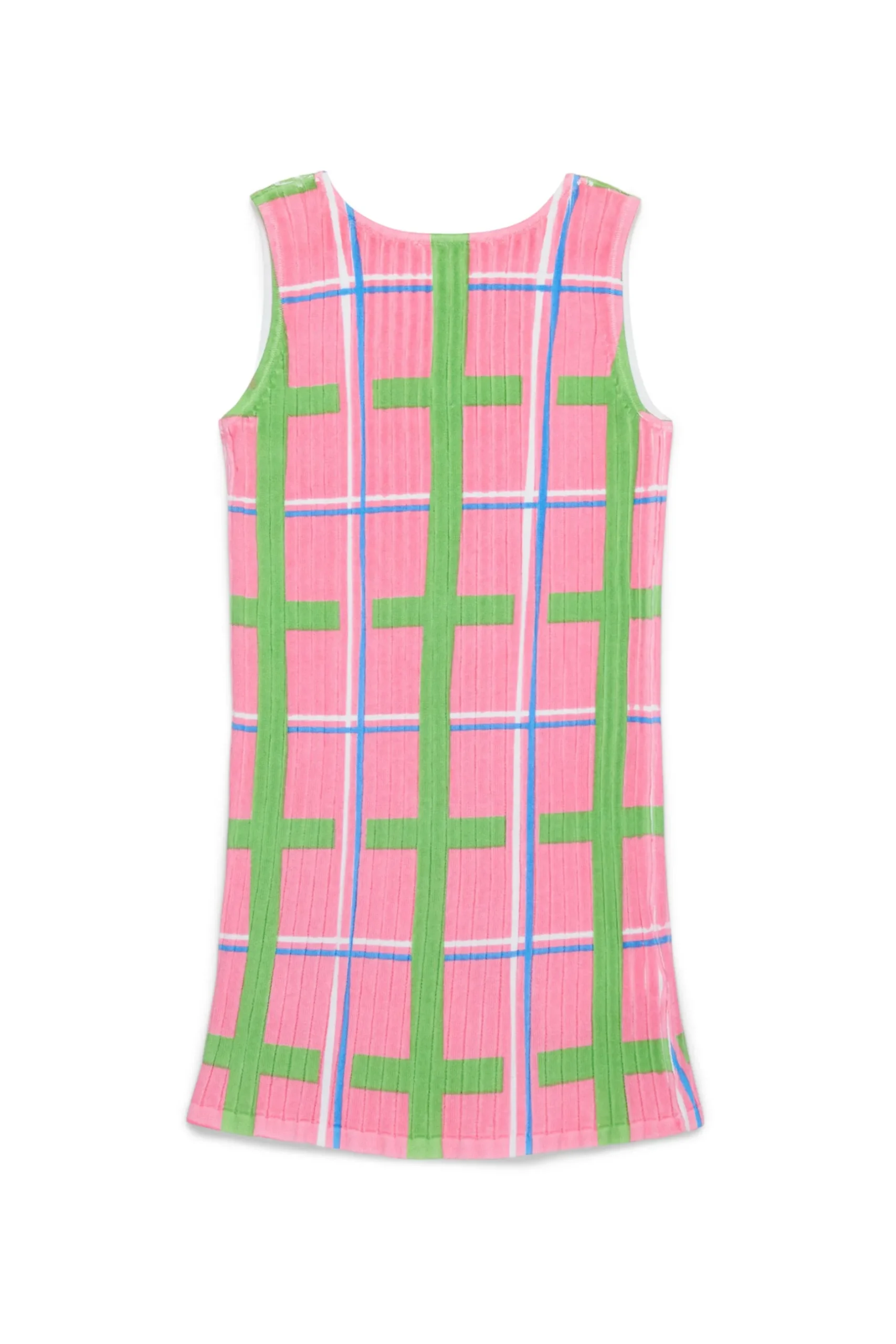 MARNI Abito tubino in maglia a coste allover Check | Vestiti