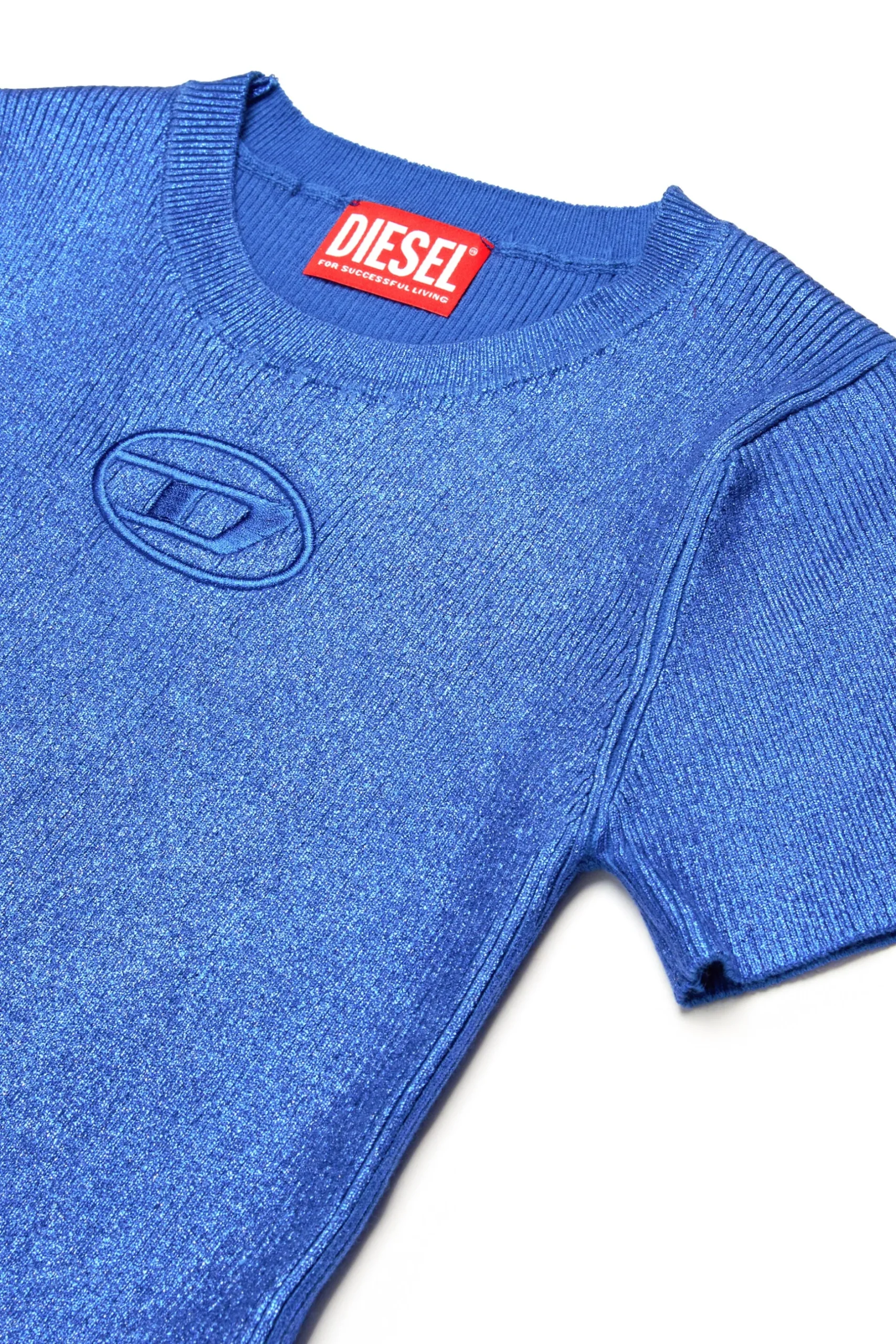 DIESEL Abito tubino in maglia a coste effetto mylar | Bambino Vestiti | Oval D By Diesel