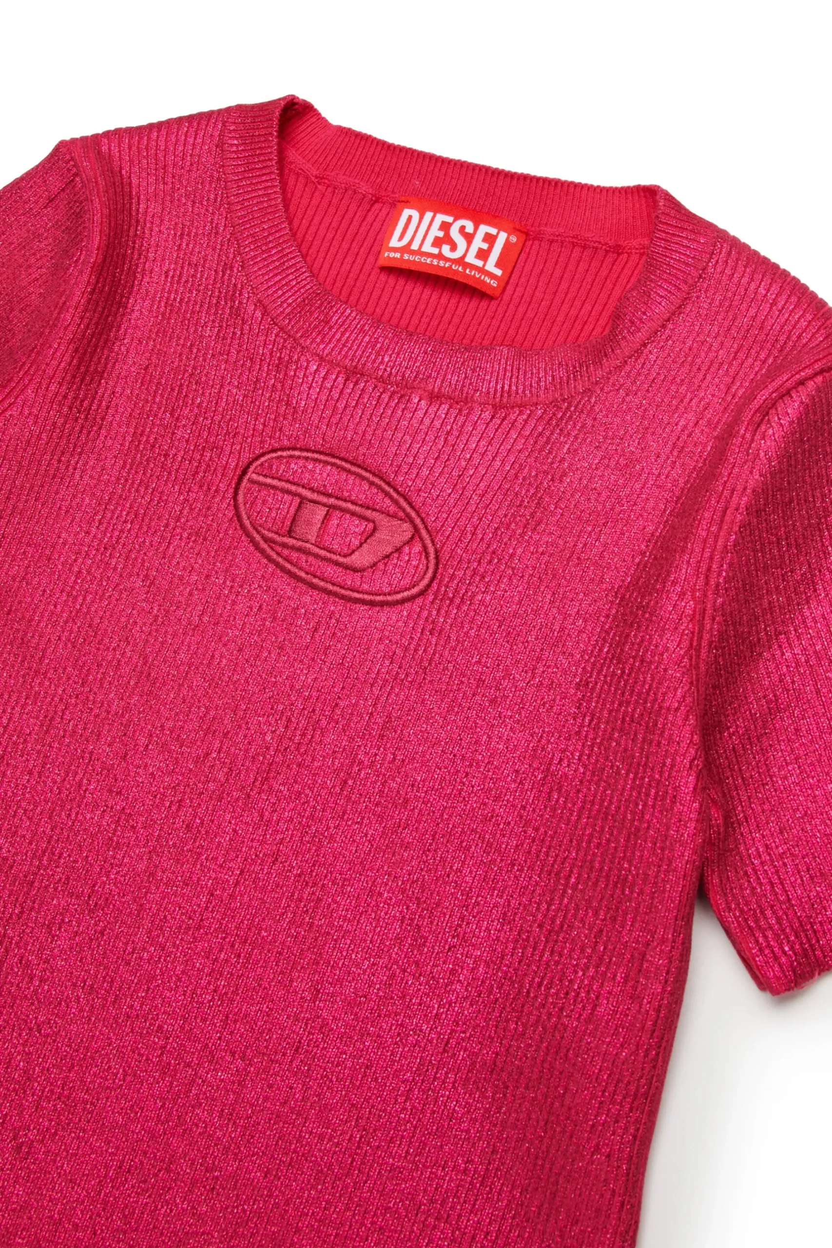 DIESEL Abito tubino in maglia a coste effetto mylar | Bambino Vestiti | Oval D By Diesel