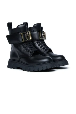 DSQUARED2 Anfibi in pelle con logo | Stivali E Anfibi | Anfibi E Stivali