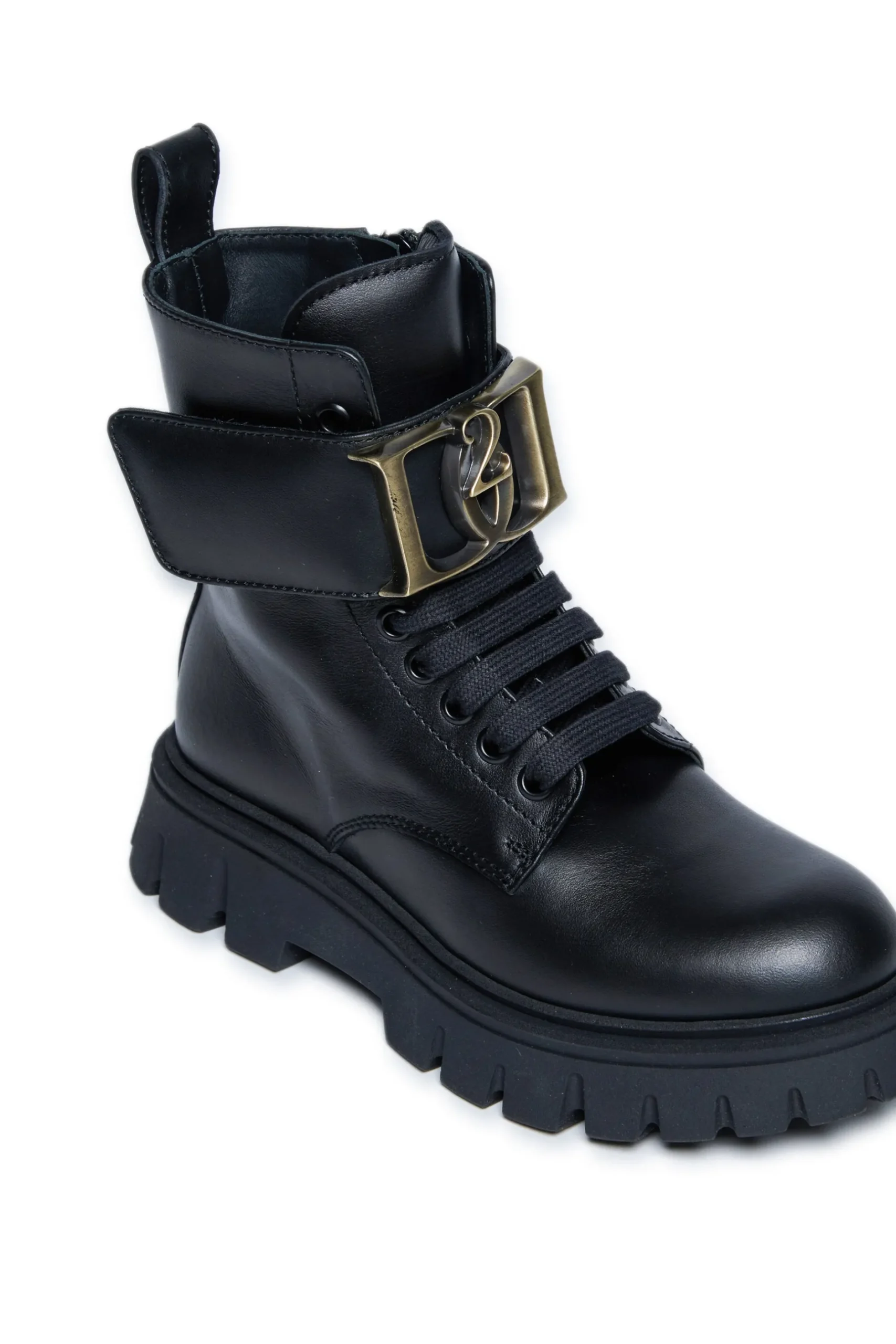 DSQUARED2 Anfibi in pelle con logo | Stivali E Anfibi | Anfibi E Stivali