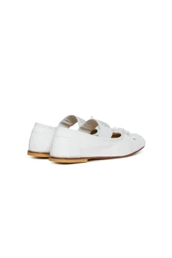 MM6 MAISON MARGIELA Ballerine classiche in pelle con Numeric logo | Bambino Sandali E Ciabatte | Ciabatte E Sandali
