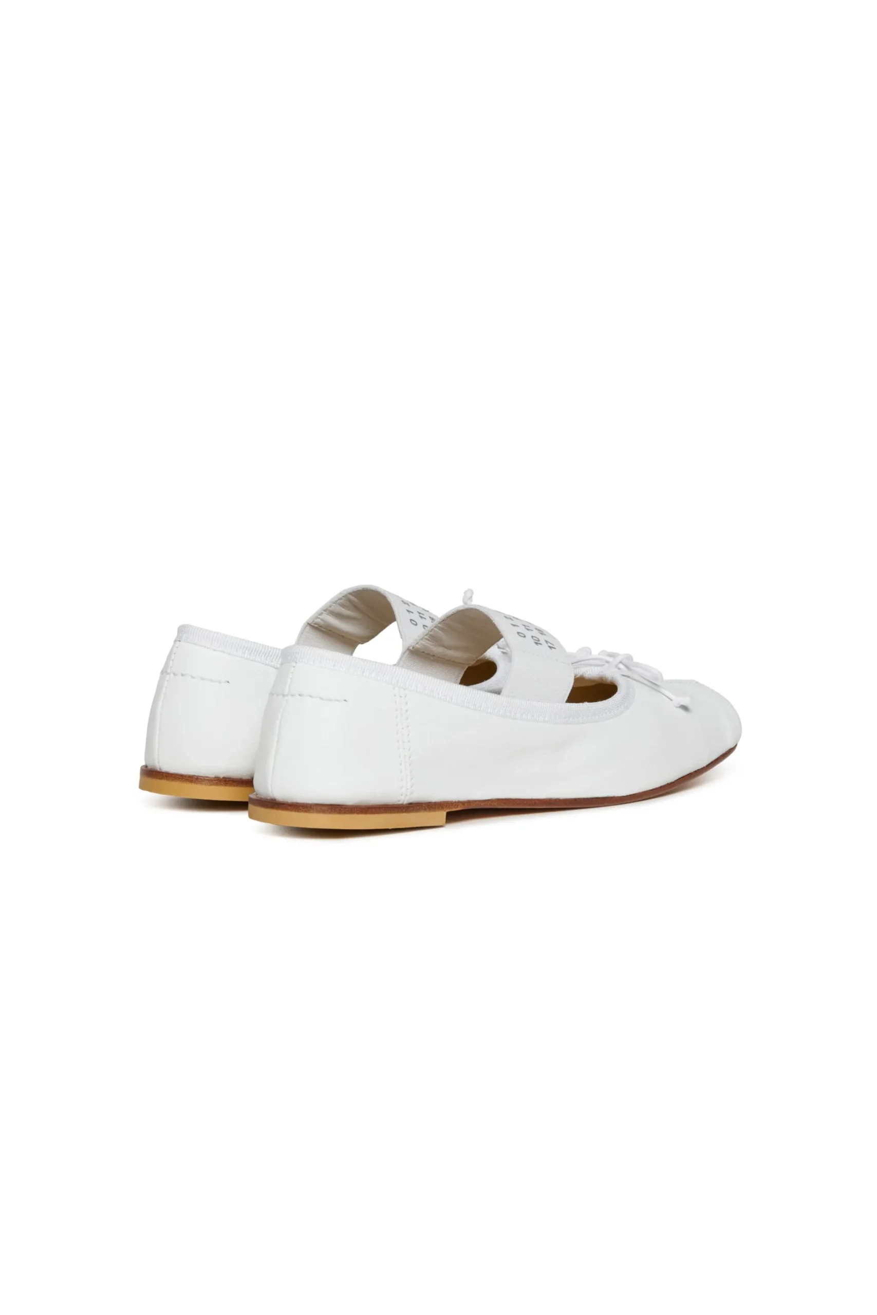 MM6 MAISON MARGIELA Ballerine classiche in pelle con Numeric logo | Bambino Sandali E Ciabatte | Ciabatte E Sandali