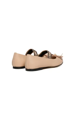 N°21 Ballerine in pelle con fiocco | Bambino Sandali E Ciabatte | Ciabatte E Sandali