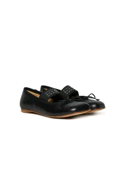 MM6 MAISON MARGIELA Ballerine in pelle con Numeric logo | Sandali E Ciabatte | Ciabatte E Sandali