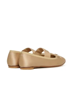 MM6 MAISON MARGIELA Ballerine in satin con Numeric logo | Sandali E Ciabatte | Ciabatte E Sandali