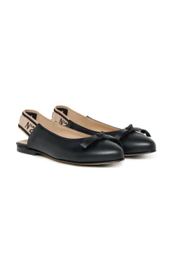 N°21 Ballerine slingback in pelle con fiocco | Sandali E Ciabatte | Ciabatte E Sandali