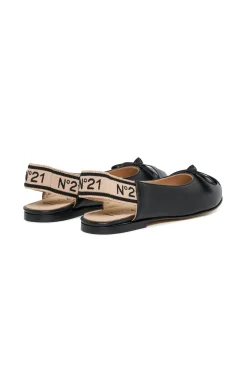 N°21 Ballerine slingback in pelle con fiocco | Sandali E Ciabatte | Ciabatte E Sandali